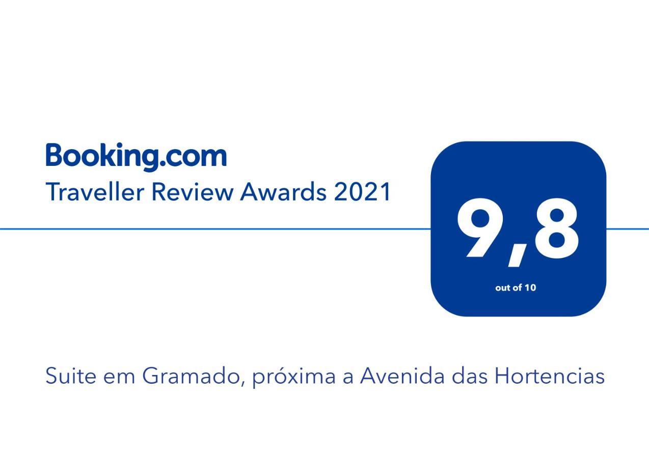 Suite Em Gramado, Proxima A Avenida Das Hortencias Esterno foto